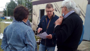 На строящейся врачебной амбулатории в р.п. Верхозим побывала делегация