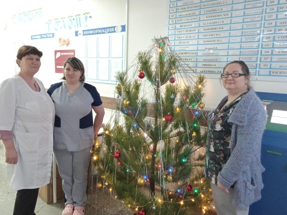 Новогоднее настроение в нашей больнице!