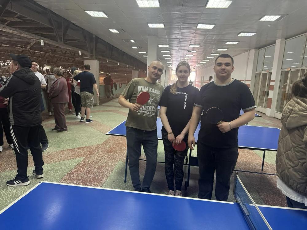 Сотрудники больницы приняли участие в ежегодных соревнованиях по настольному теннису