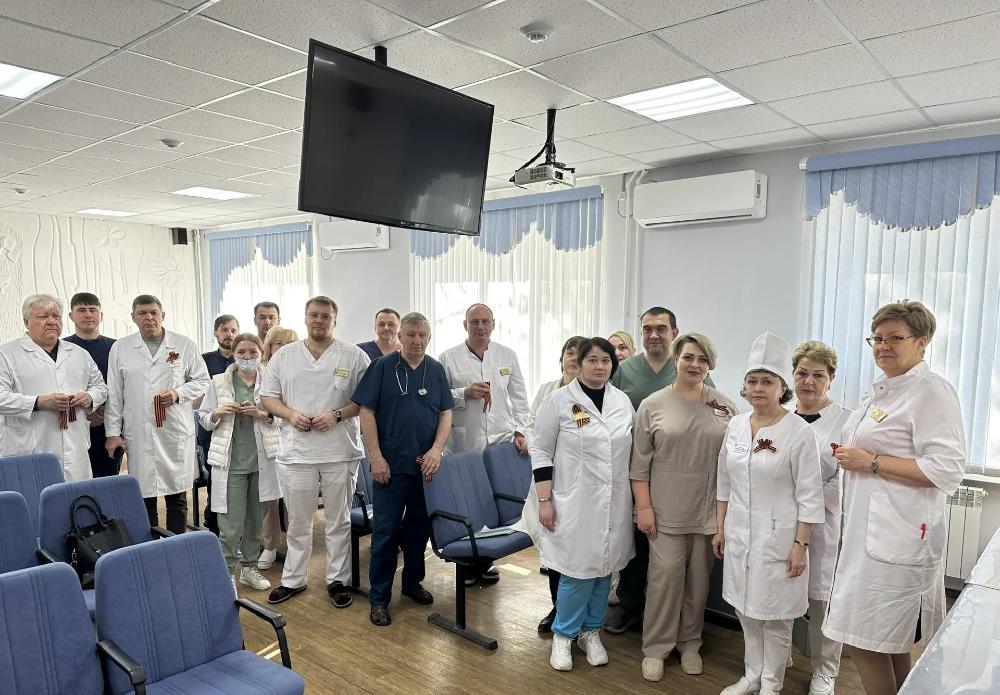 Акция «Георгиевская ленточка» прошла в больнице