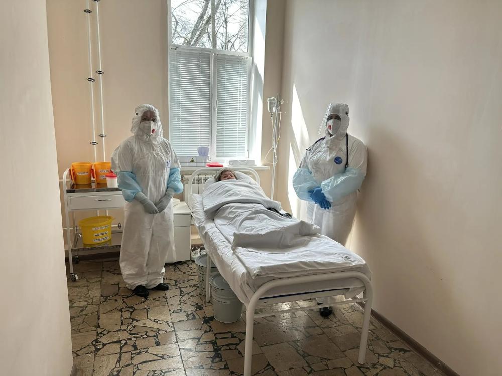 На базе больницы состоялись межрайонные тренировочные учения с вводом условного больного с подозрением на холеру